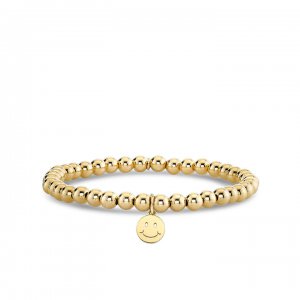 Little Loves Pure Gold Happy Face on Gold Beads