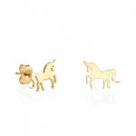 Little Loves Pure Gold Unicorn Earrings