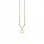 Pure Gold Tiny Jewish Star Charm