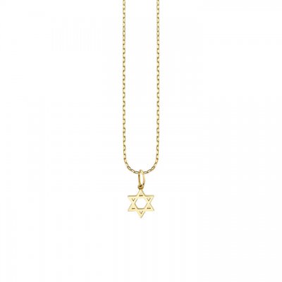 Pure Gold Tiny Jewish Star Charm