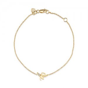 Gold & Diamond Banana Bracelet