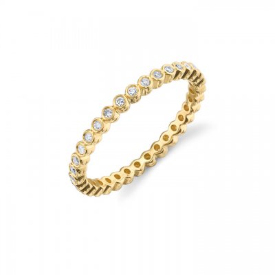 Gold & Diamond Bezel Eternity Ring