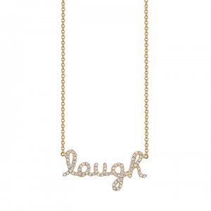 Gold & Diamond Laugh Necklace