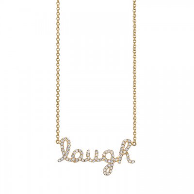 Gold & Diamond Laugh Necklace