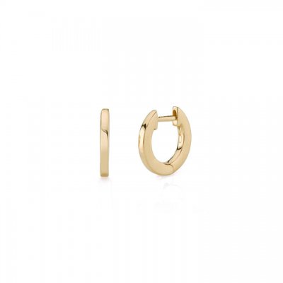 Men's Collection Pure Gold Huggie Hoops