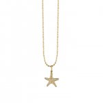 Gold & Diamond Small Starfish Charm