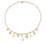 Gold & Diamond Western Multi-Charm Necklace