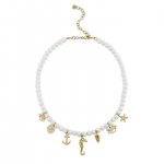 Gold & Diamond Under The Sea Pearl Necklace