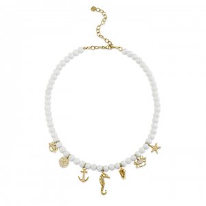 Gold & Diamond Under The Sea Pearl Necklace