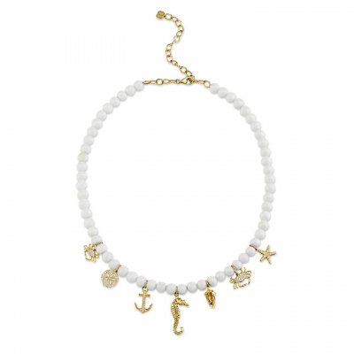 Gold & Diamond Under The Sea Pearl Necklace