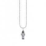 Little Loves Gold & Diamond Astronaut Necklace