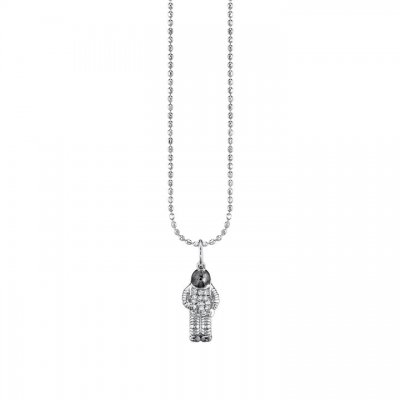 Little Loves Gold & Diamond Astronaut Necklace