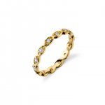 Gold & Diamond Evil Eye Eternity Ring