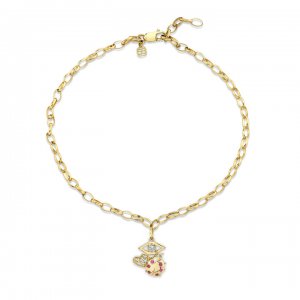 Gold & Diamond Love, Protection & Luck Anklet