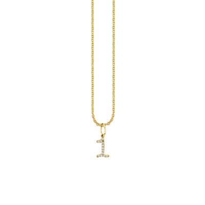 Gold & Diamond Small Number Charm