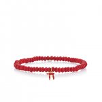 Little Loves Gold & Enamel Chai on Red Bamboo Coral