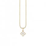 Little Loves Gold & Diamond Mini Moroccan Flower Necklace