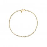 Gold & Diamond Bezel Chain Bracelet