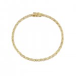 Gold & Diamond Marquise Eye Eternity Bracelet