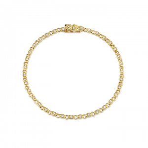 Gold & Diamond Marquise Eye Eternity Bracelet