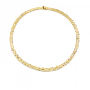 Gold & Diamond 20th Anniversary Icon Necklace