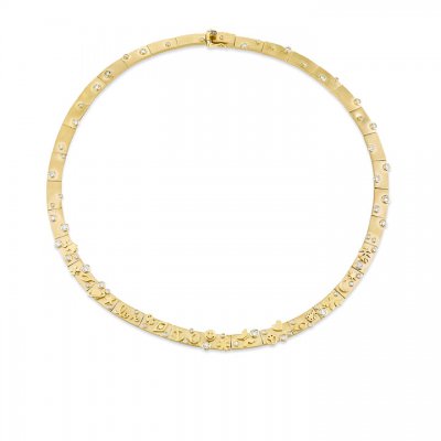 Gold & Diamond 20th Anniversary Icon Necklace