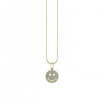 Little Loves Gold & Enamel Happy Face Necklace