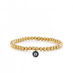 Men's Collection Gold & Diamond Ball 8 on Gold Beads