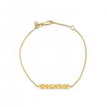 Gold Nugget Bar Bracelet