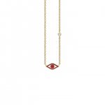 Little Loves Gold & Enamel Mini Evil Eye Necklace