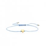 Pure Gold Tiny Heart Bead Cord Bracelet