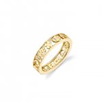 Gold & Diamond Open Icon Ring