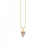 Gold & Diamond Large Pizza Slice Charm