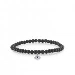 Men's Collection Gold & Diamond Evil Eye on Onyx