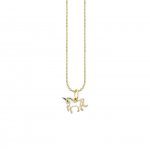 Little Loves Gold & Enamel Unicorn Necklace