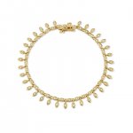 Gold & Diamond Marquise Eye Eternity Fringe Bracelet