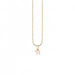 Little Loves Gold & Enamel Mini Chai Charm Necklace