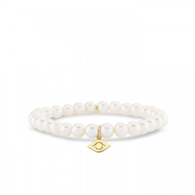 Men's Collection Pure Gold Evil Eye on Pearl