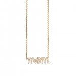 Gold & Diamond Mom Necklace