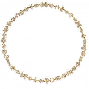 Gold & Diamond Small Anniversary Eternity Necklace