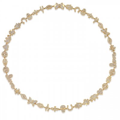 Gold & Diamond Small Anniversary Eternity Necklace