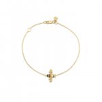 Gold & Diamond Small Bee Bracelet