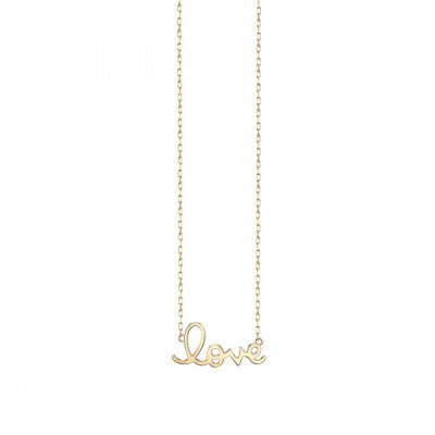 Pure Gold Small Love Necklace