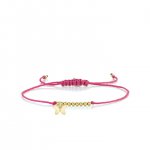 Pure Gold Tiny Butterfly Cord Bracelet