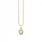 Gold & Turquoise Ladybug Charm