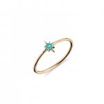 Gold & Enamel Mini Starburst Ring