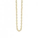 14k Gold Flat Oval Link Chain