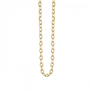 14k Gold Flat Oval Link Chain