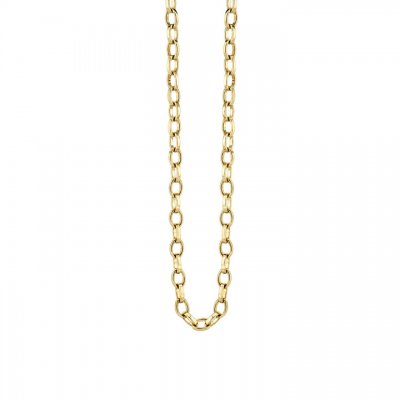 14k Gold Flat Oval Link Chain