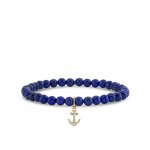 Little Loves Gold & Diamond Anchor on Lapis